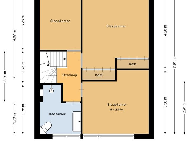 Plattegrond van Wegedoornpad 5