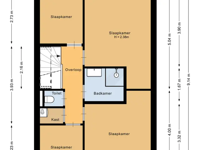 Plattegrond van Paardenstraat 41