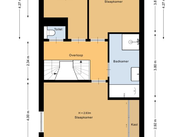 Plattegrond van Bever 33