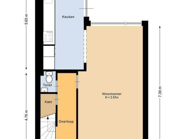 Plattegrond van Patrijslaan 14