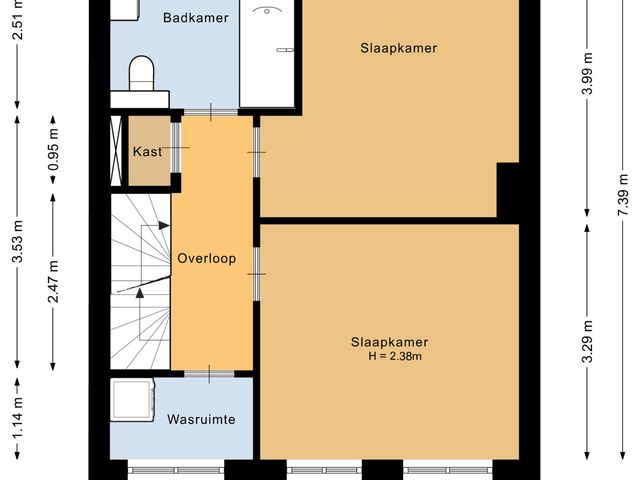 Plattegrond van Patrijslaan 14