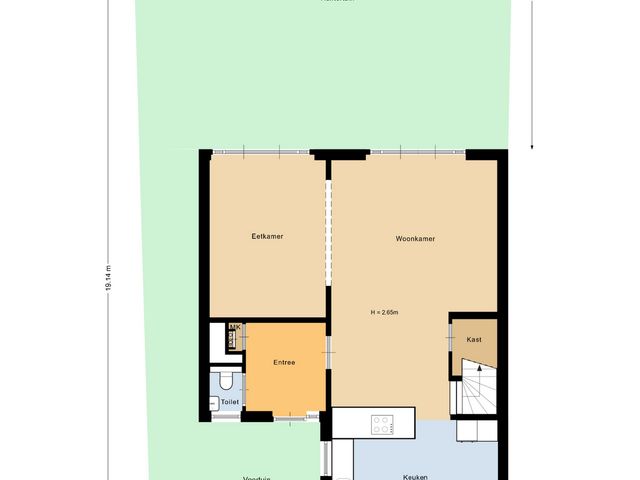 Plattegrond van Triremestraat 28