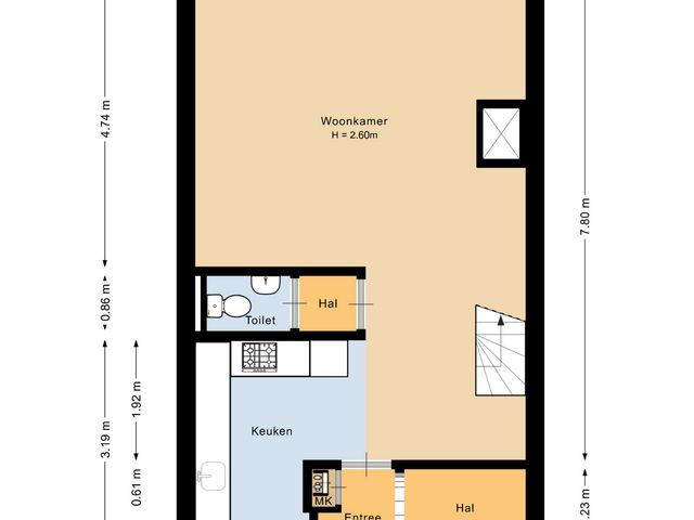 Plattegrond van Jan Barendselaan 100