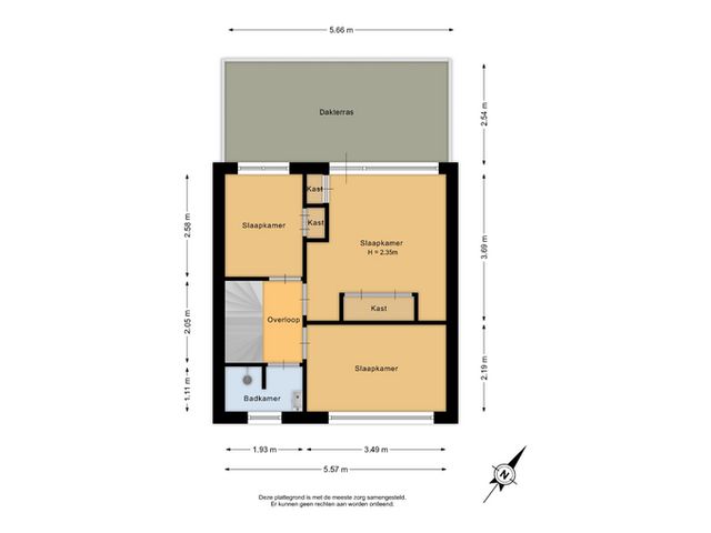 Plattegrond van Elisabet van Egmontstraat 2