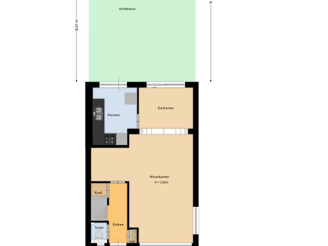 Plattegrond van Elisabet van Egmontstraat 2