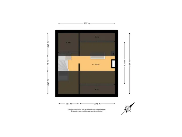 Plattegrond van Elisabet van Egmontstraat 2