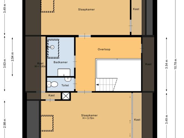 Plattegrond van Zeestraat 96