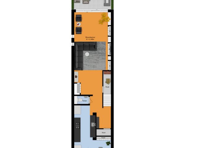 Plattegrond van Groeneveldstraat 23