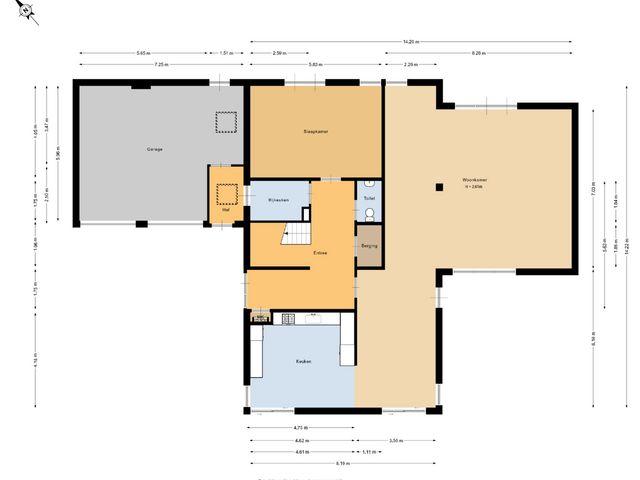 Plattegrond van Eliasdreef 2