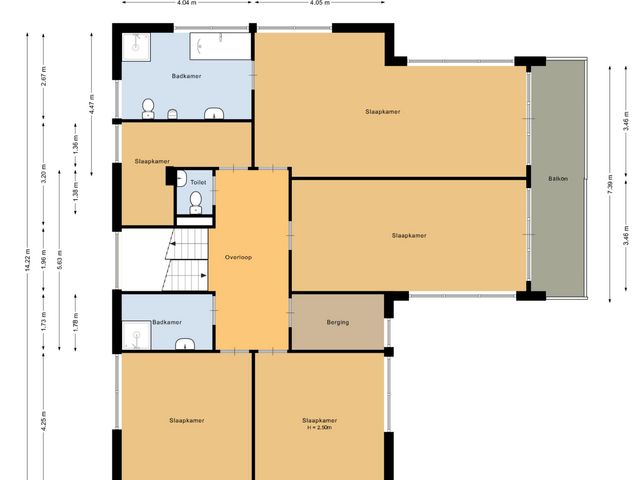 Plattegrond van Eliasdreef 2