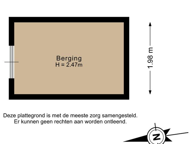 Plattegrond van Marsmanstraat 25