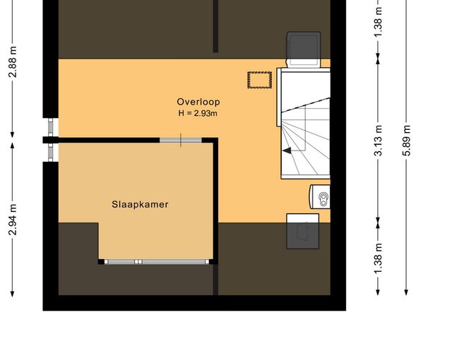 Plattegrond van Marsmanstraat 25