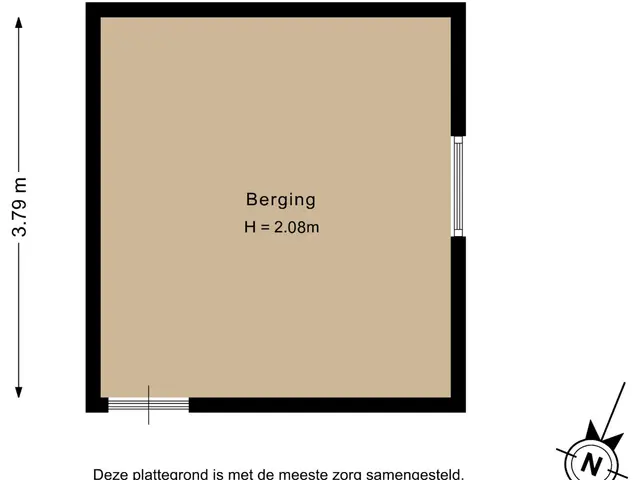 Plattegrond van Rijnvaartweg 19