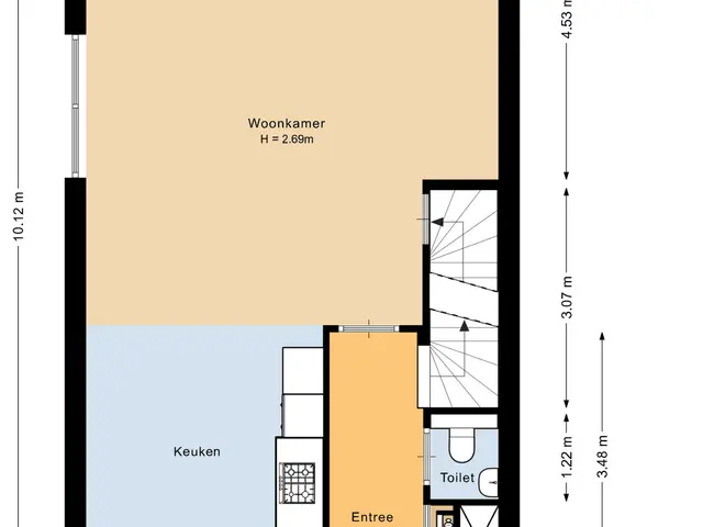 Plattegrond van Prins Clausstraat 96