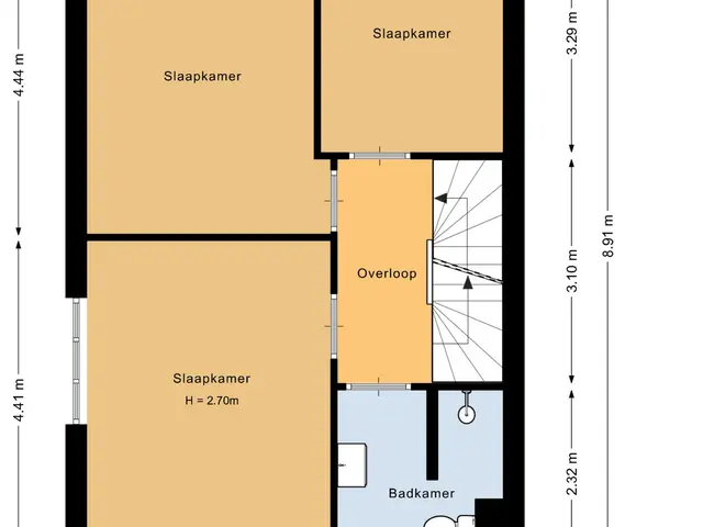 Plattegrond van Prins Clausstraat 96