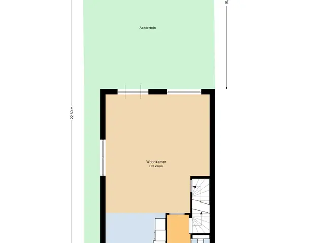 Plattegrond van Prins Clausstraat 96