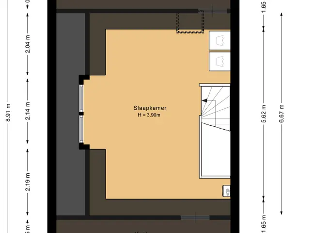 Plattegrond van Prins Clausstraat 96
