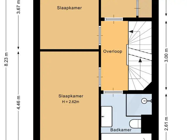 Plattegrond van De Wijngaard 28