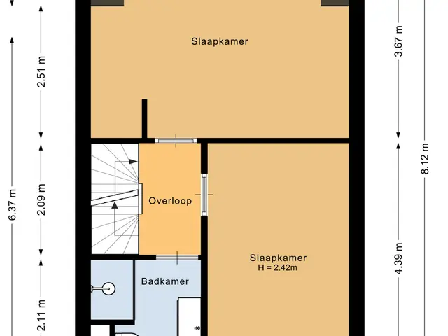 Plattegrond van Vivaldi 21