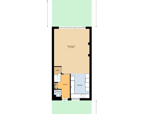 Plattegrond van Vivaldi 21