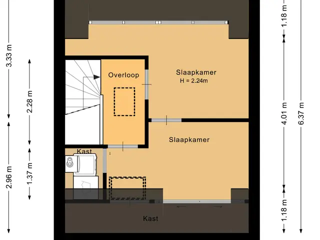Plattegrond van Vivaldi 21