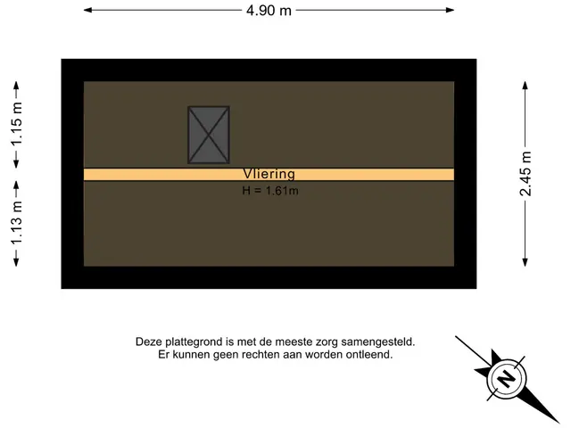 Plattegrond van Vivaldi 21