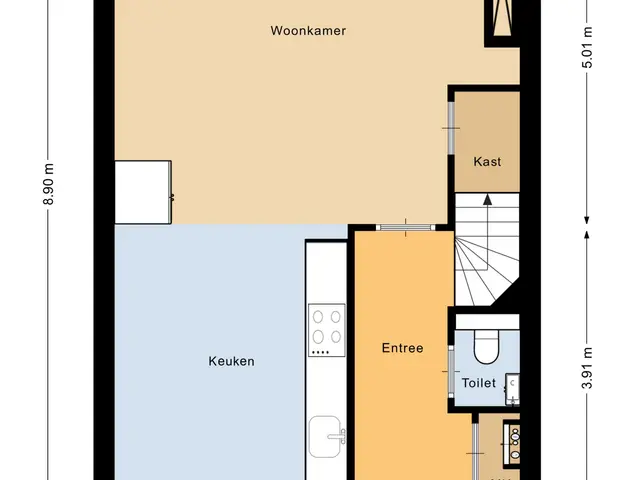 Plattegrond van Bever 3