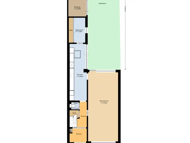 Plattegrond van Gerberalaan 18