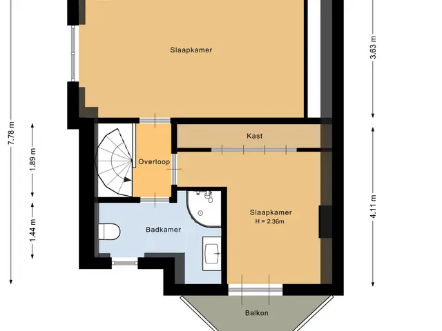 Plattegrond van Noordwind 26