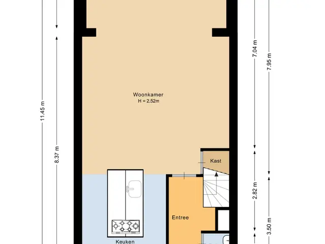 Plattegrond van Blamanstraat 3