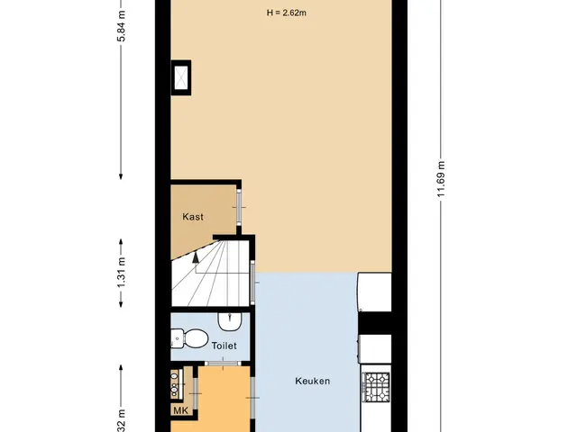 Plattegrond van Sint Isidorusstraat 15