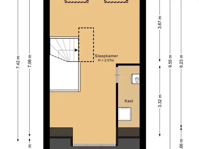 Plattegrond van Sint Isidorusstraat 15
