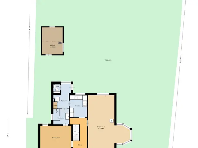 Plattegrond van Zwartendijk 23