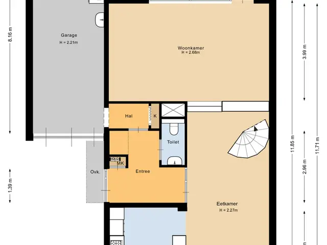 Plattegrond van Leeuweriklaan 46