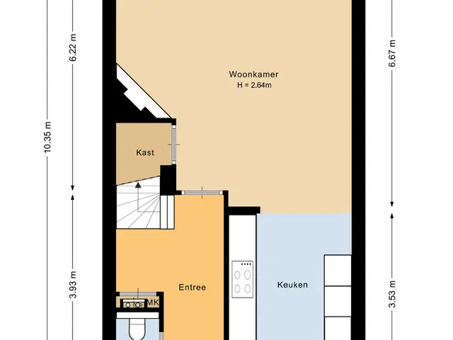 Plattegrond van Gildenhof 14