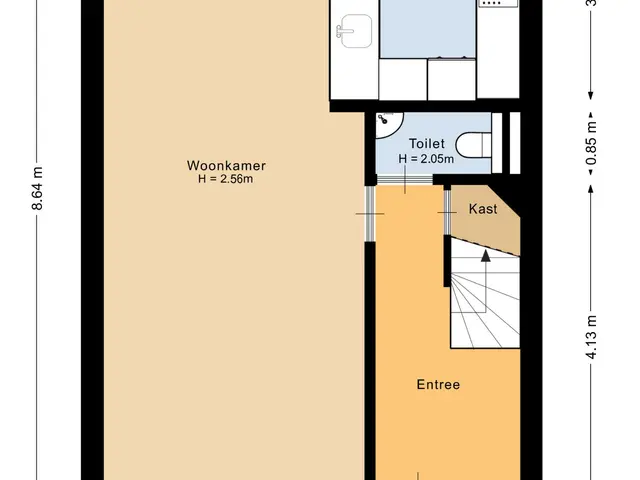 Plattegrond van Willem van der Kaaijstraat 27