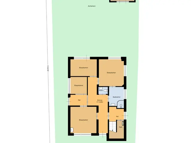 Plattegrond van Dijkweg 77B