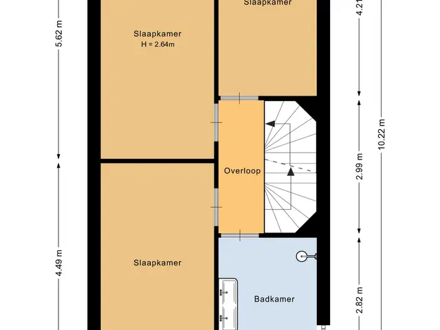Plattegrond van Abdij van Rijnsburglaan 26