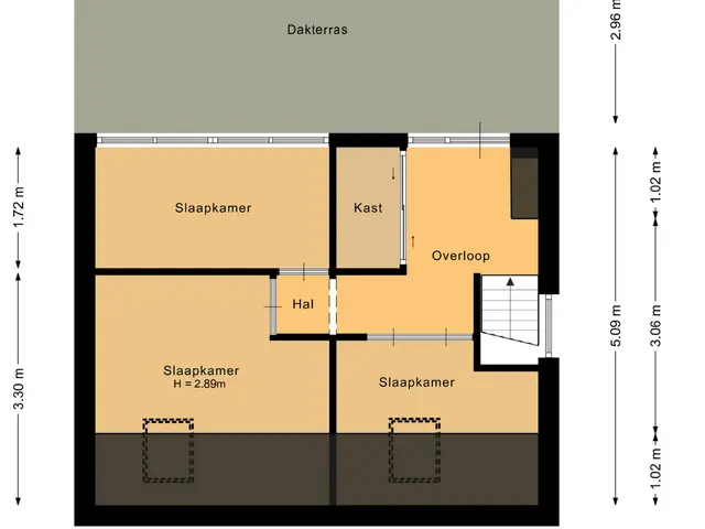 Plattegrond van Maasdijk 96