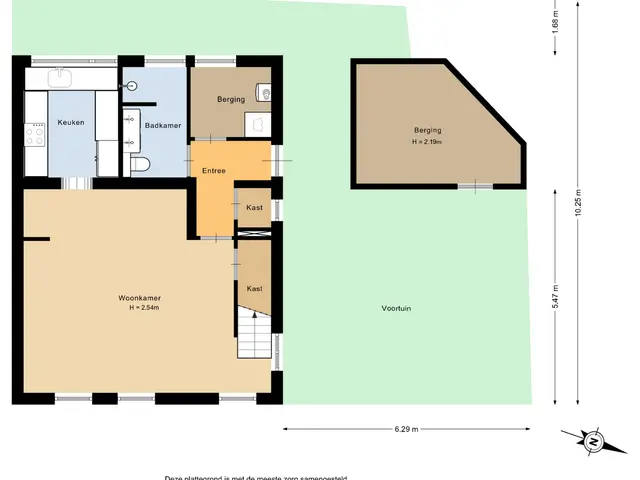 Plattegrond van Maasdijk 96