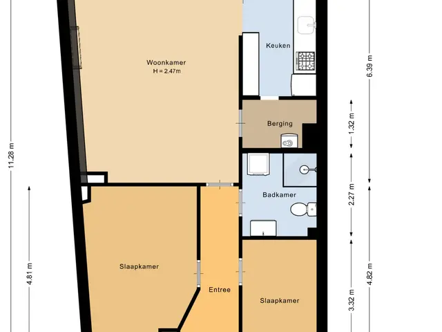 Plattegrond van Havenstraat 12ap08