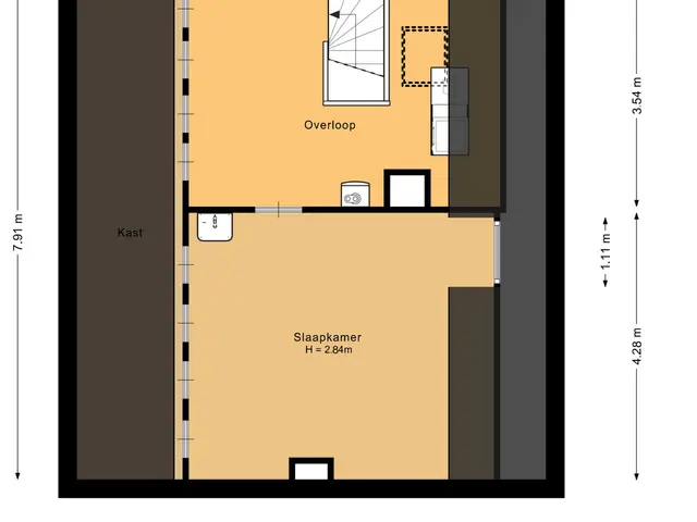 Plattegrond van Hoflaan 33