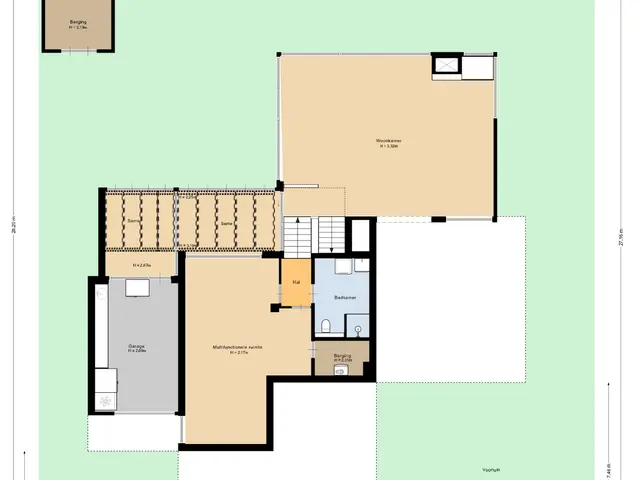 Plattegrond van Tiendweg 7