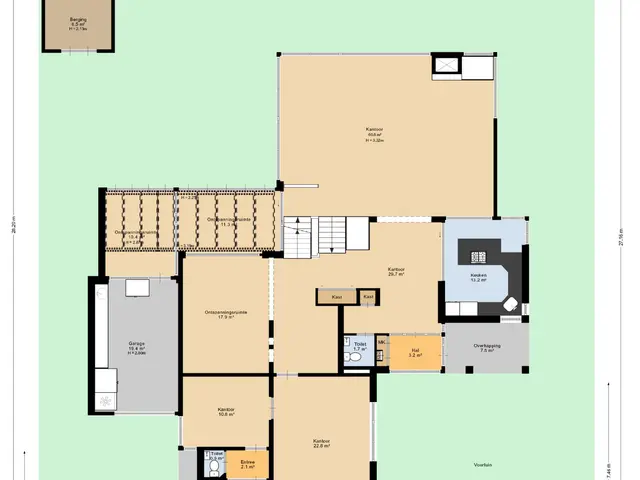 Plattegrond van Tiendweg 7