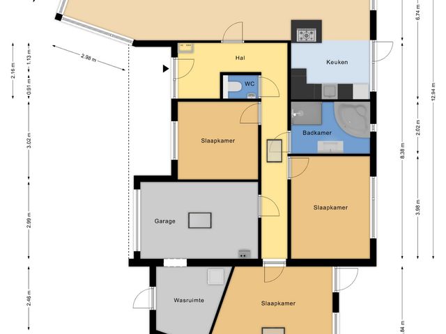 Plattegrond van Geestweg 4