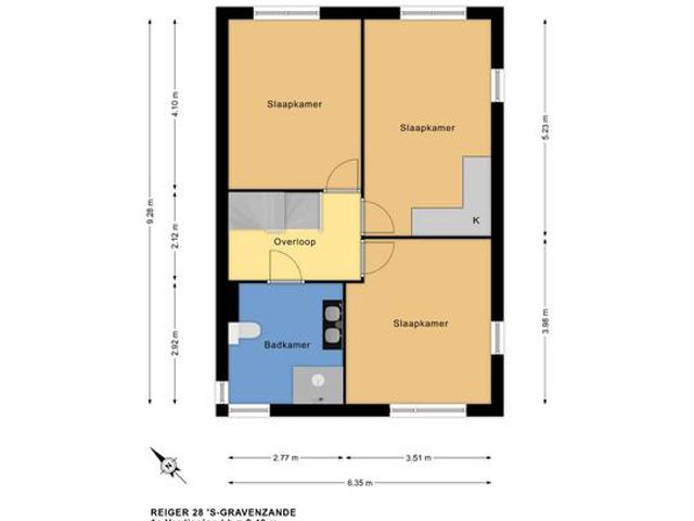 Plattegrond van Reiger 28