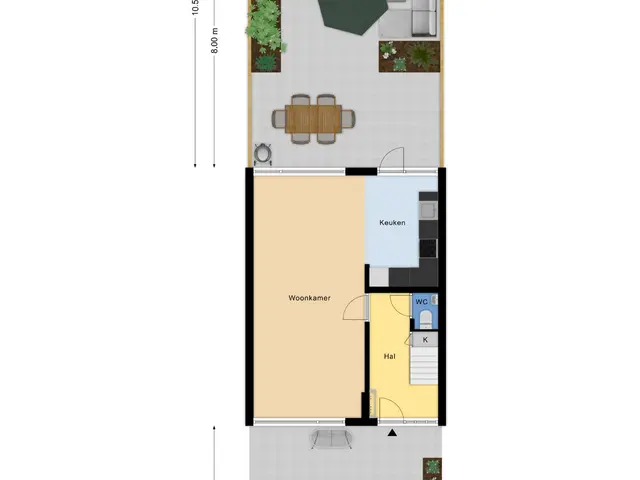 Plattegrond van Bachlaan 15