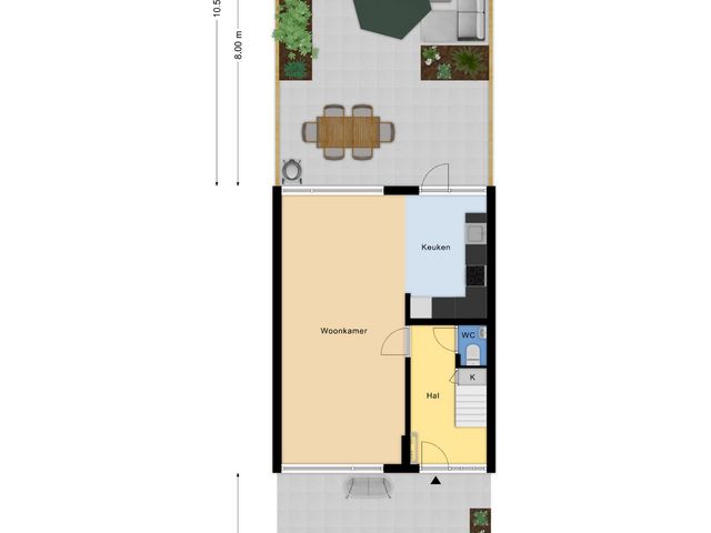 Plattegrond van Bachlaan 15