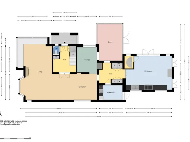 Plattegrond van Grote Achterweg 19