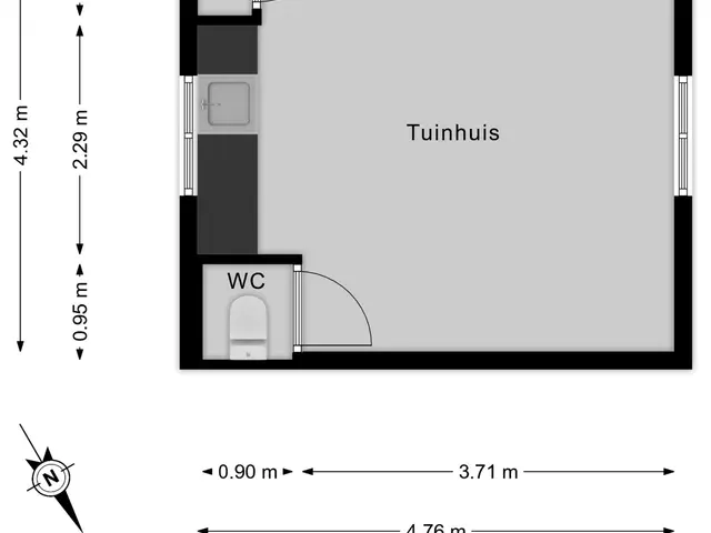 Plattegrond van Grote Achterweg 19